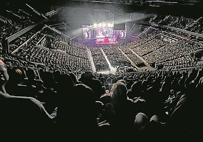 Aspecto del auditorio durante el concierto.